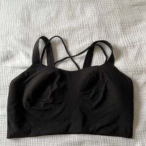 Lululemon Like a Cloud Ribbed Longline Bra - Light Support D/DD Cup (Size 12)